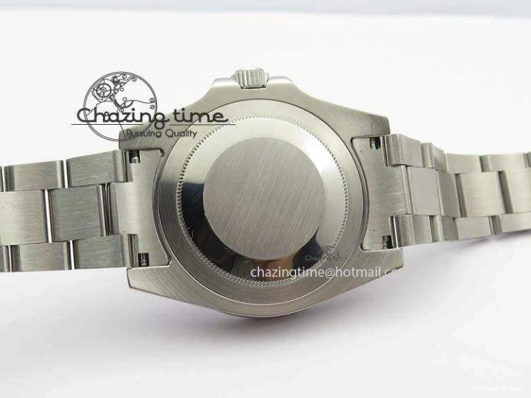 0524 Soft GMT-Master II 116759 SS Bp-Maker Black Ruby Crystal Diamond Dial On SS Bracelet A 3766